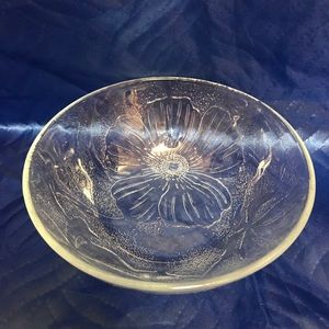 Etched poppy Bowl